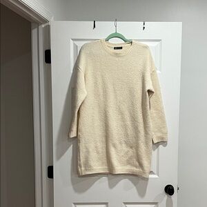 Cozy Cream Sweater Dress